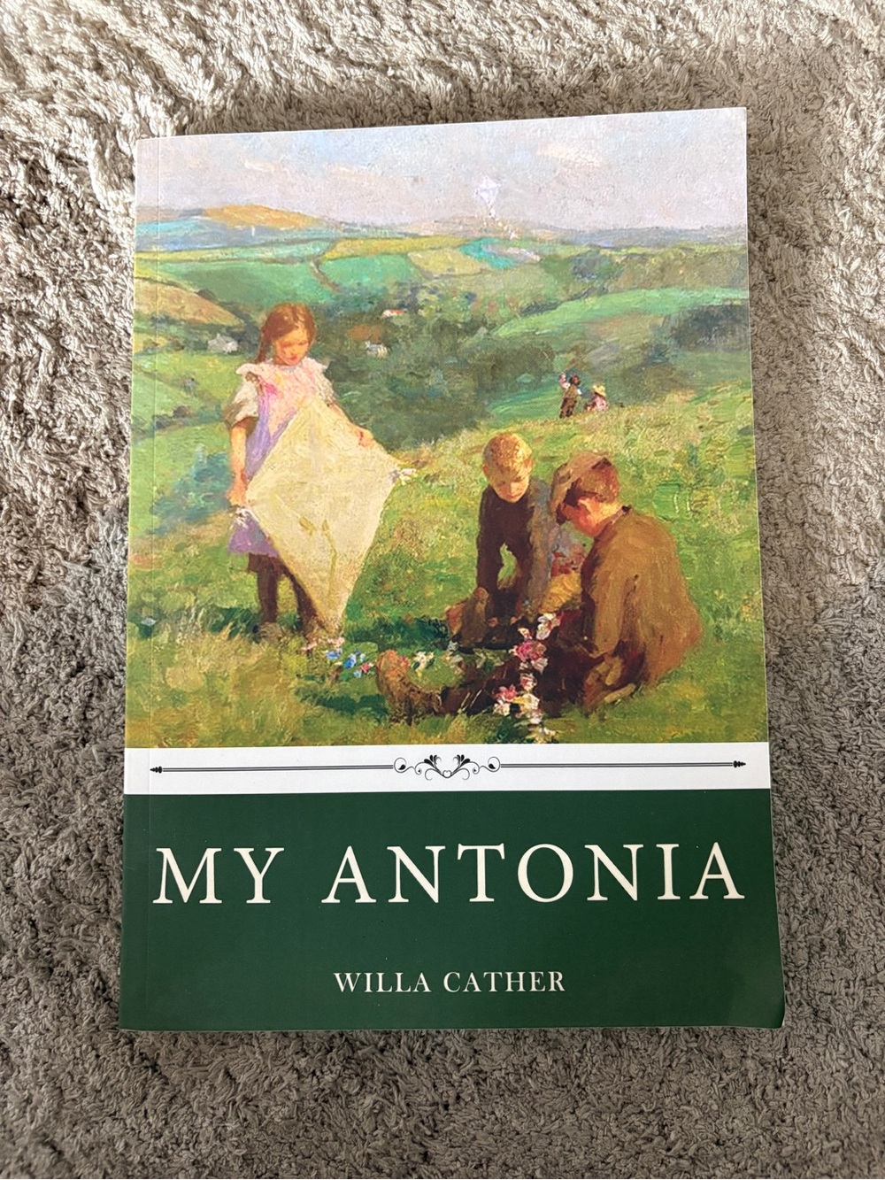 My Antonia by Willa Cather - Green Cover Paperback